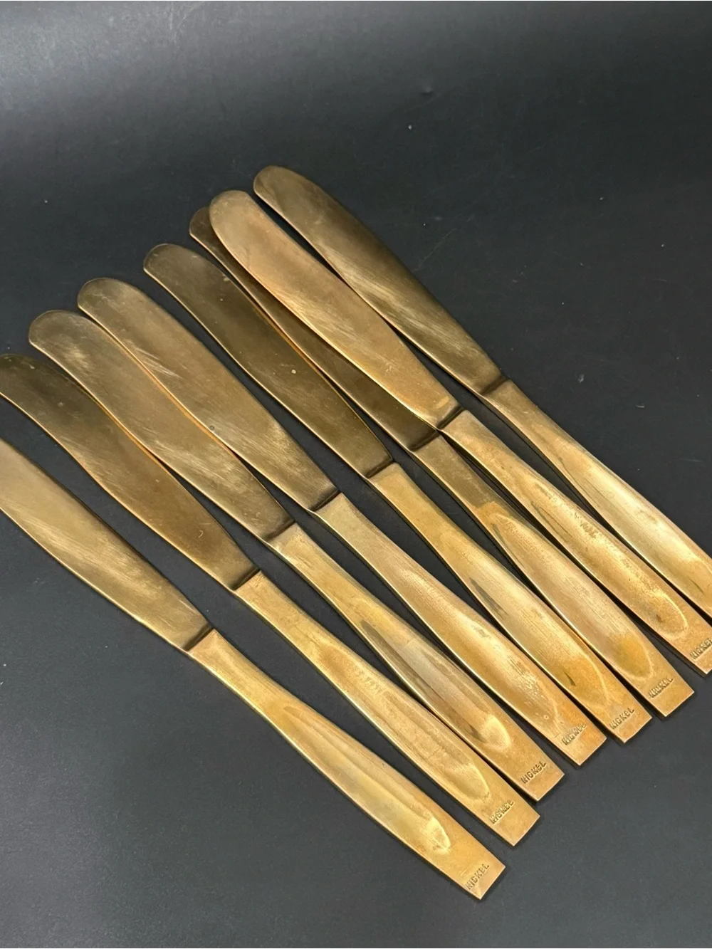 13pcs Vintage NICKEL Brass Thailand Siam Knives